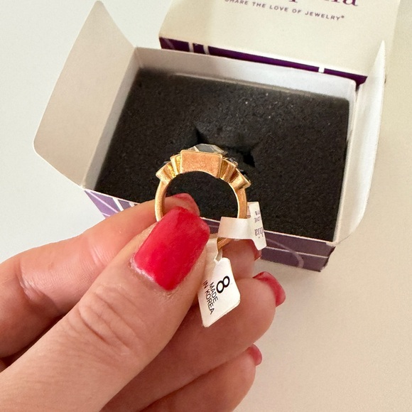 Lia Sophia Gold Band Ring - Picture 5 of 5